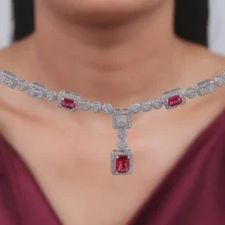 Silver Lancaster Crest Necklace