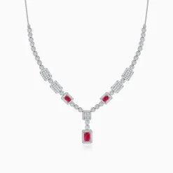 Silver Lancaster Crest Necklace
