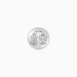 Silver Laxmi & Ganpati Coin - (10g)