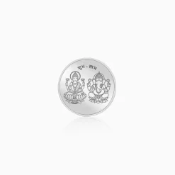 Silver Laxmi & Ganpati Coin - (20g)