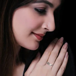 Silver Layered Affirmation Ring
