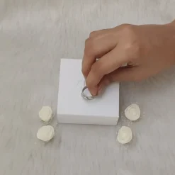 Silver Layered Bead Ring