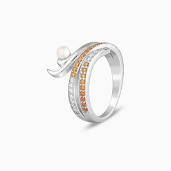 Silver Layered Gaia Ring