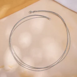 Silver Layered Hasli Necklace