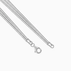 Silver Layered Hasli Necklace