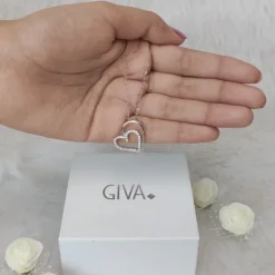 Silver Layered Heart Pendant