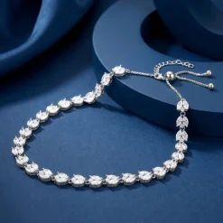 Silver Leaf Glow Choker Necklace