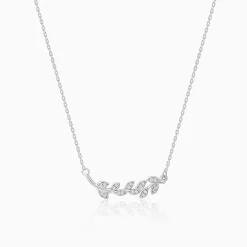 Silver Leaf Necklace