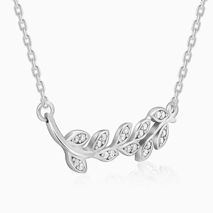 Silver Leaf Necklace