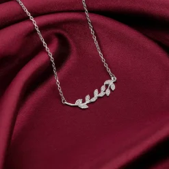 Silver Leaf Necklace