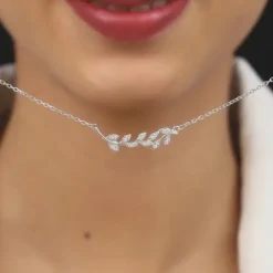 Silver Leaf Necklace