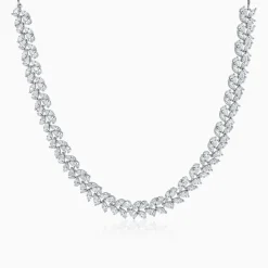 Silver Leafshine Princess Necklace