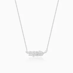 Silver Leafy Elegance Necklace