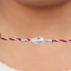 Silver Leafy Rakhi