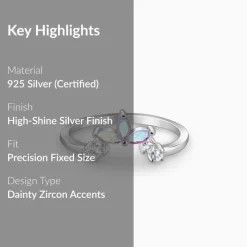 Silver Leafy Vanki Ring