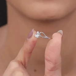Silver Lean On Ring