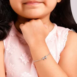Silver Lil’ Bow Kids Bracelet (2 - 8 Years)