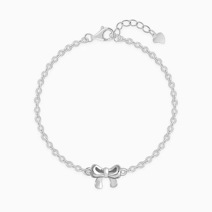 Silver Lil’ Bow Kids Bracelet (0 - 2 Years)