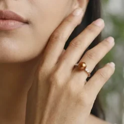 Silver Linda Pearl Ring (Size 12)