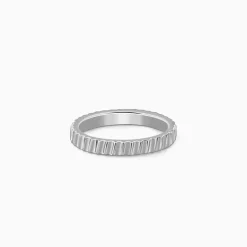 Silver Linear Elegance Ring (Size 12)