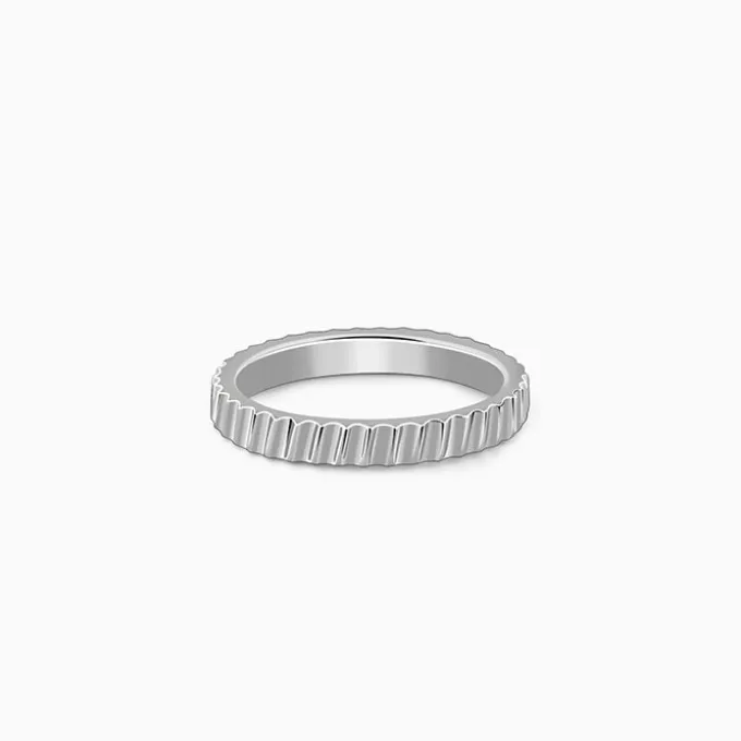 Silver Linear Elegance Ring (Size 12)