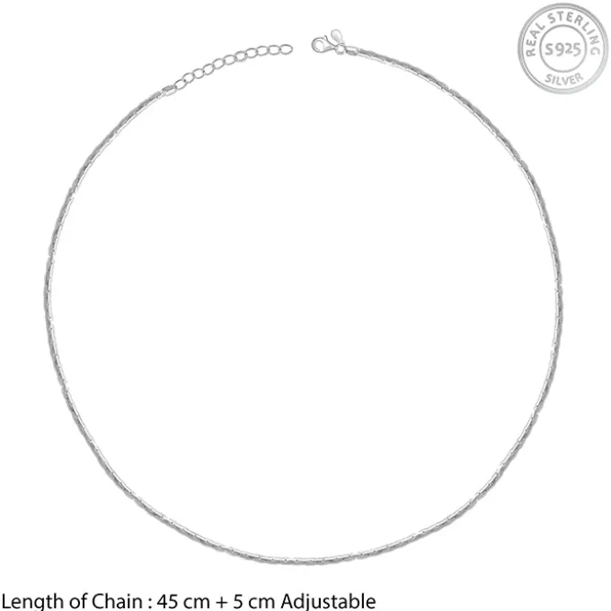 Silver Long and Short Chain
