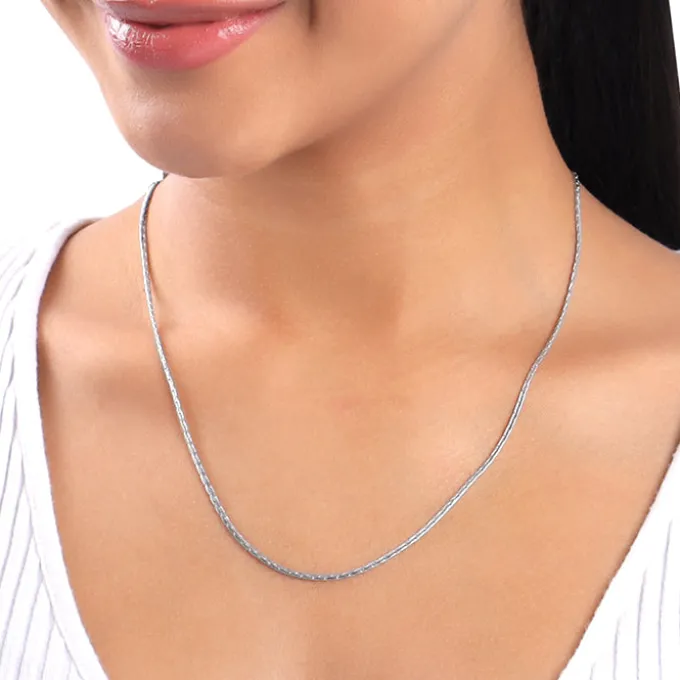 Silver Long and Short Chain