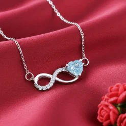 Silver Looped in Love Necklace