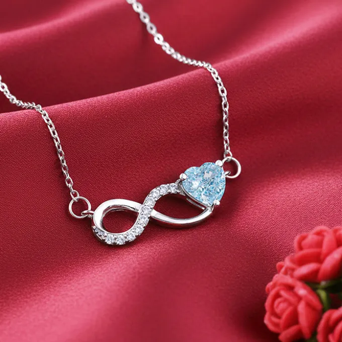 Silver Looped in Love Necklace