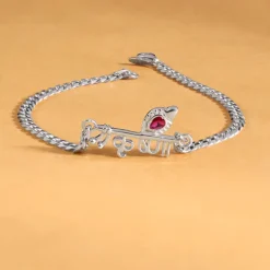 Silver Lord Krishna Bracelet For Him