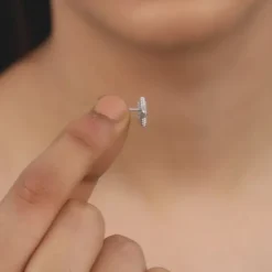 Silver Love The Star Studs