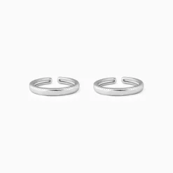 Silver Love Yourself Toe Rings