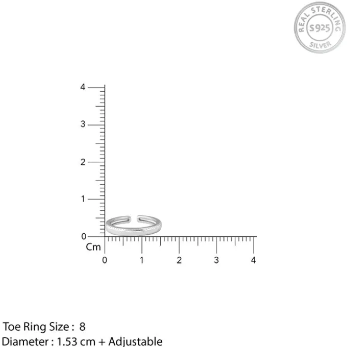 Silver Love Yourself Toe Rings