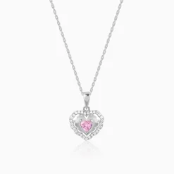 Silver Lovelight Pendant With Link Chain
