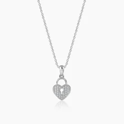 Silver Lovely Key Pendant With Link Chain