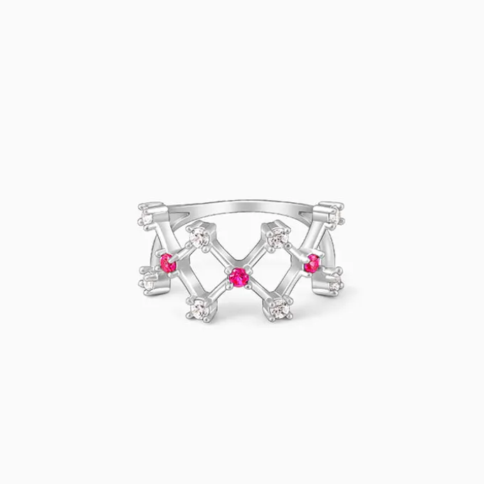Silver Lover's Window Ring