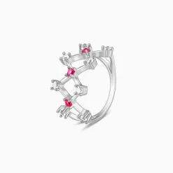 Silver Lover's Window Ring