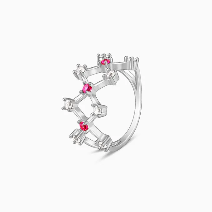 Silver Lover's Window Ring