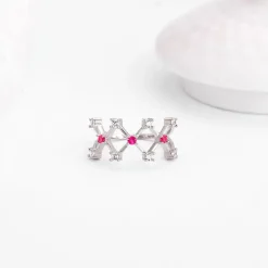 Silver Lover's Window Ring