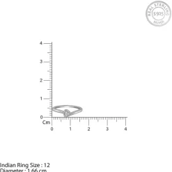 Silver Luma Drop Ring (Size 12)