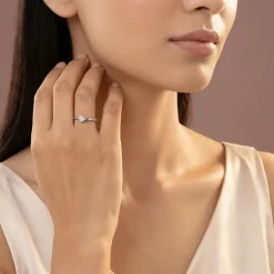 Silver Luma Drop Ring (Size 12)