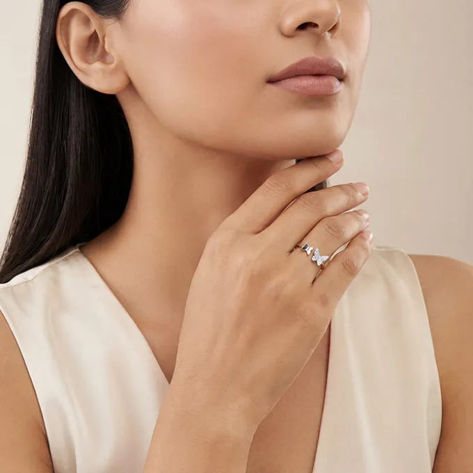 Silver Luna Flutter Ring (Size 12)