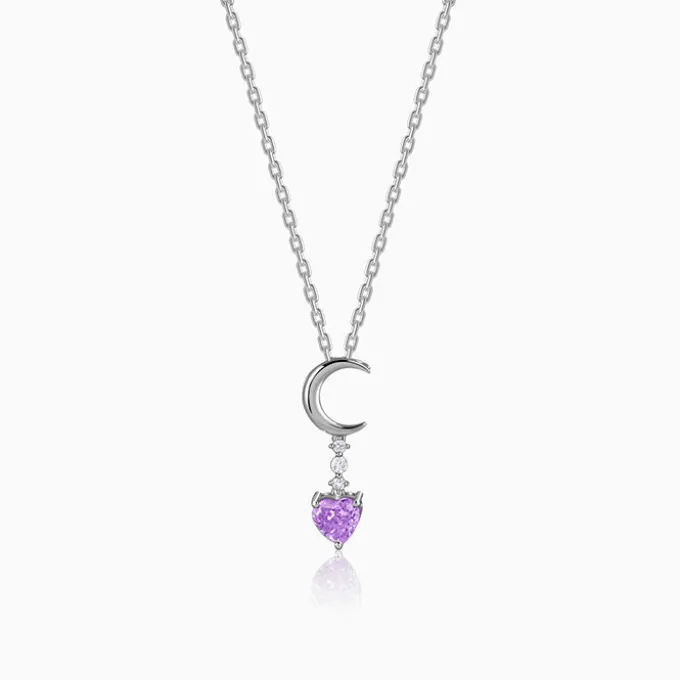 Silver Lunar Promise Necklace