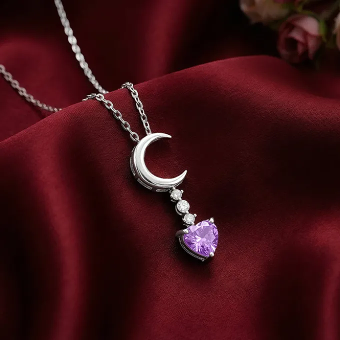 Silver Lunar Promise Necklace