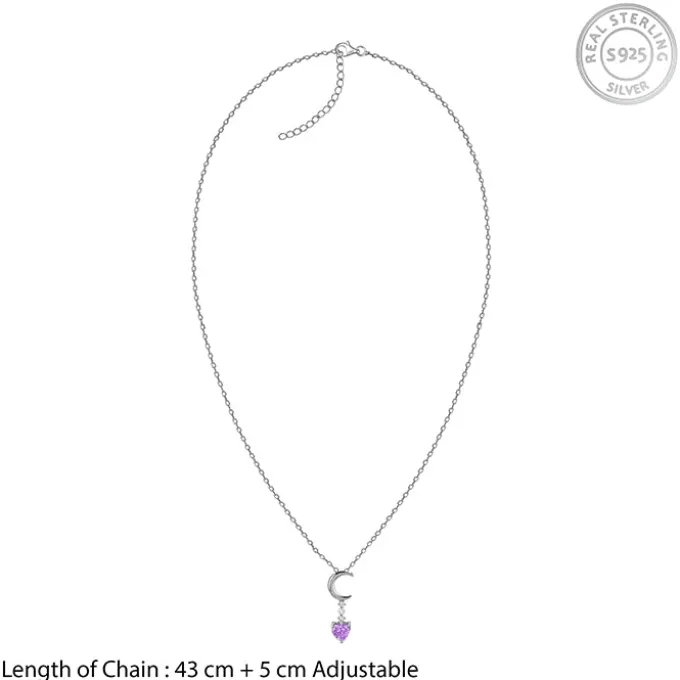 Silver Lunar Promise Necklace