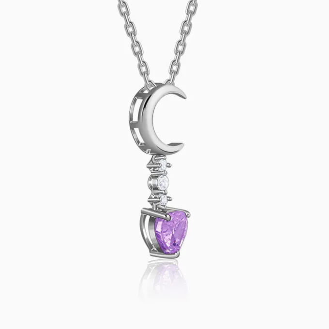 Silver Lunar Promise Necklace