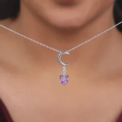 Silver Lunar Promise Necklace