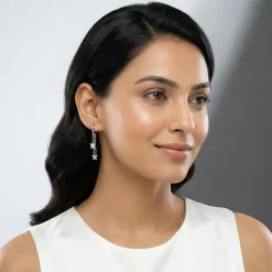 Silver Lunexa Wing Dangler Earrings