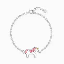 Silver Magical Unicorn Kids Bracelet (2 - 8 Years)