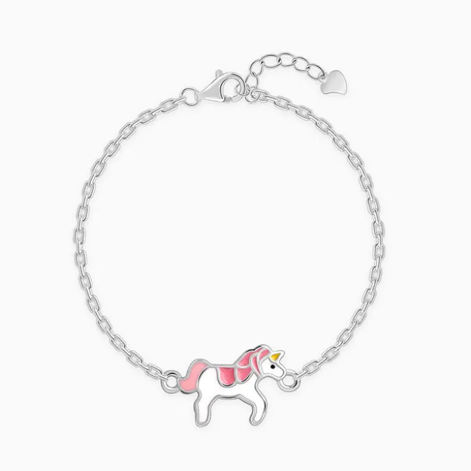 Silver Magical Unicorn Kids Bracelet (2 - 8 Years)